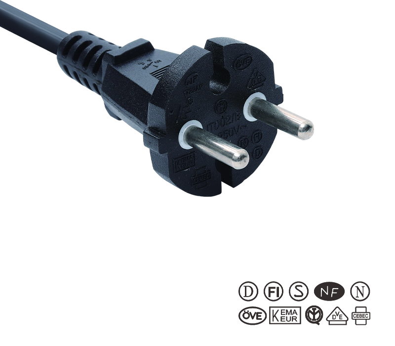 JT002/B/FY002 16A 250V Plugue de ferramenta de dois pinos padrão europeu