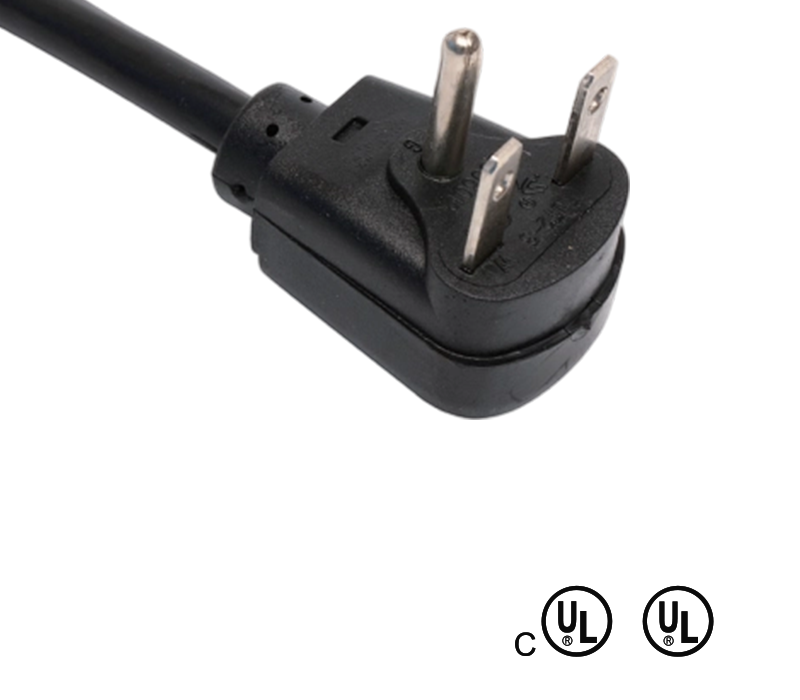 Plugue de três pinos de cotovelo padrão americano JT2-3 15A 125V