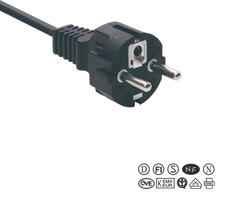 JT003-B/FY003-B 16A 250V Plugue de três pinos padrão europeu