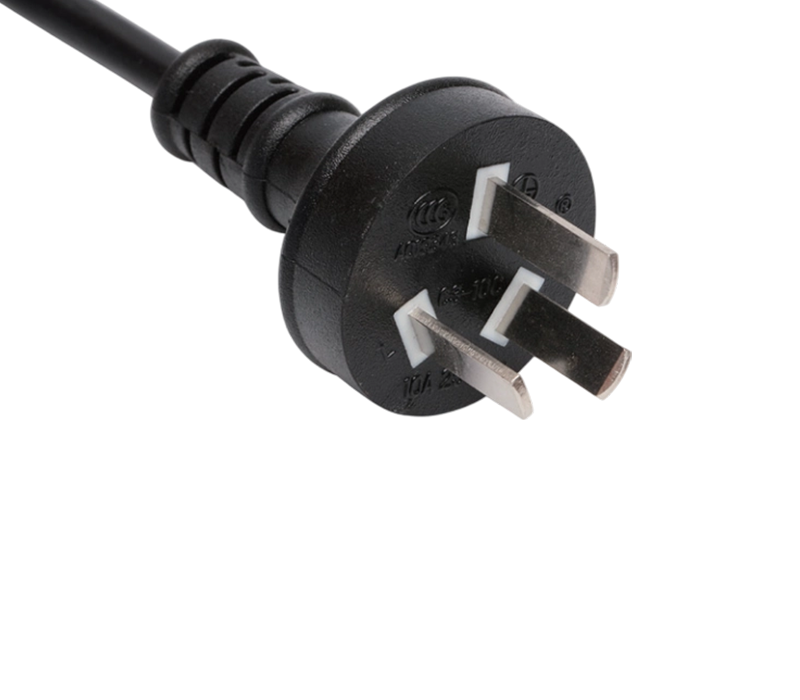 C3-10C 10A 250V China Plugue reto de três pinos padrão