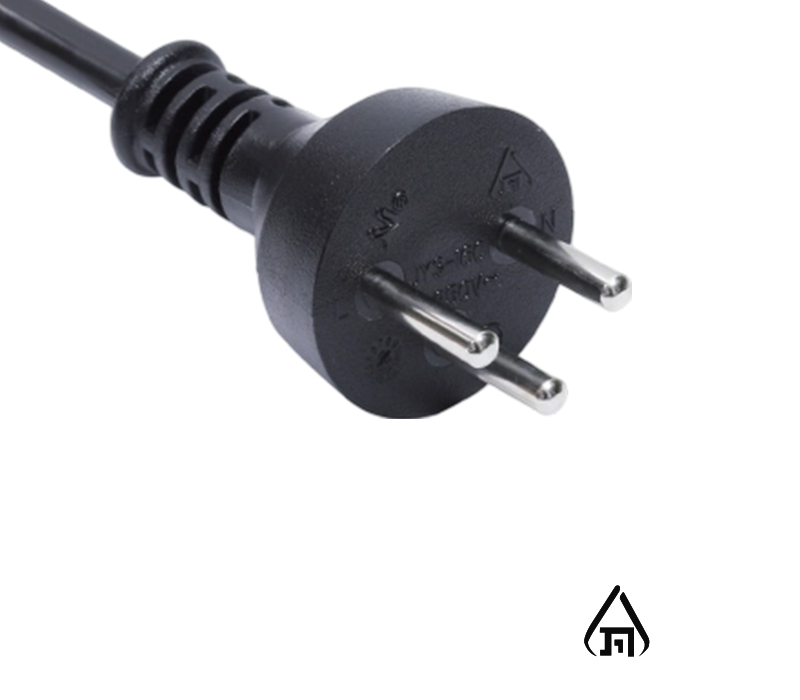 Plugue Israel de três pinos JY3-16C 16A 250V