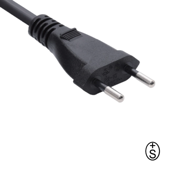 R2-10 10A 250V Plugue Suíço de Dois Pinos