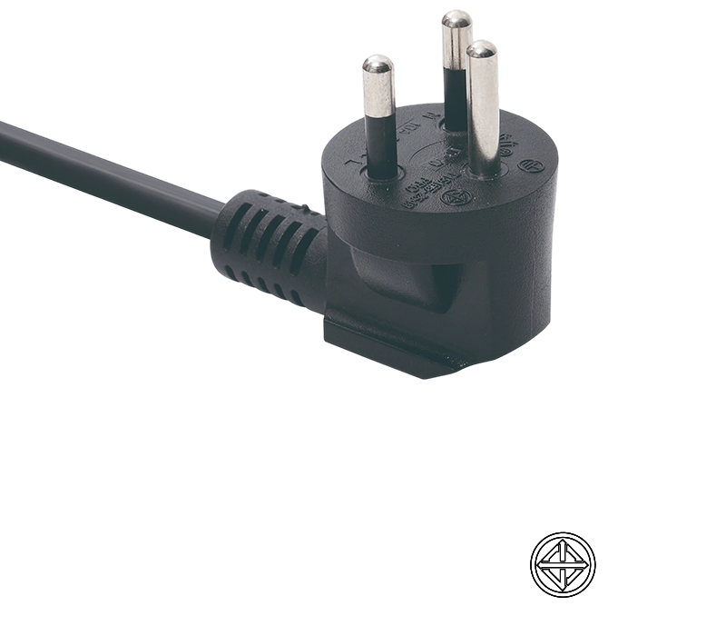 T3-3/6/10/16 16A 250V Tailândia Plugue angular de 90 graus de três pinos