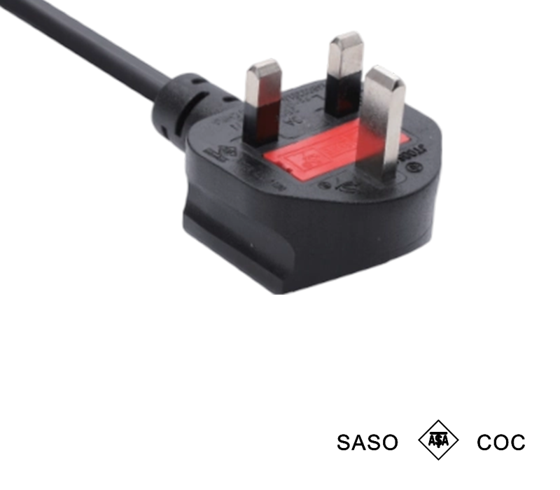 JT006A 13A 250V Plugue britânico de três pinos com fusível