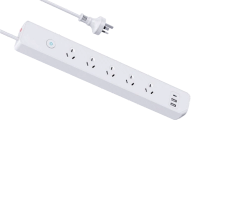 Faixa de energia estilo australiano AU06 com 5 tomadas